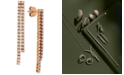 Le Vian Diamond Pav&eacute; Linear Drop Earrings (1 ct. t.w.) in 14k Rose Gold